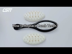 LED Light Therapy Hair Brush with EMS Vibration and Removable Comb